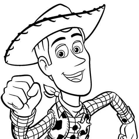 Easy Woody Coloring Pages - Tripafethna