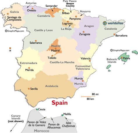 Spain Map Regions Imsa Kolese