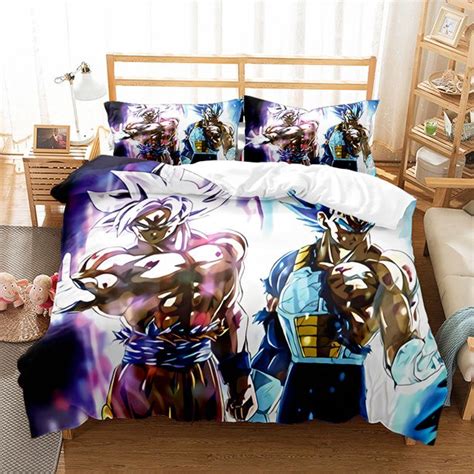 3d Printed Anime Dragon Ball Bedding Sets Super Saiyan Goku Comforter