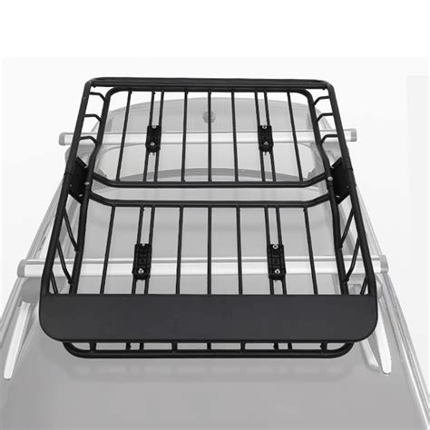 Roof Rack Basket Universal 50x38 Rooftop Cargo Carrier With 220 Lbs