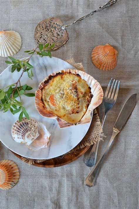 Cassolette De Saint Jacques Dans Leur Coquille Recette Tangerine Zest