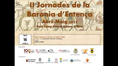 II Jornades de la Baronia d Entença 16 04 2023 Móra d Ebre YouTube