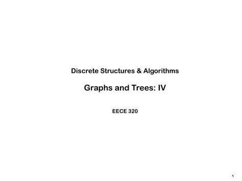 PPT - Discrete Structures & Algorithms Graphs and Trees: IV PowerPoint ...