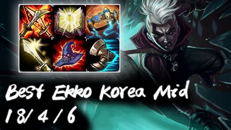 Best Ekko Korea Mid Vs Corki S7 New Build Korea High Elo YouTube