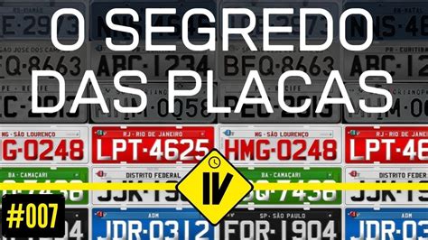 Como É Planejado O Numero Da Placa Do Seu Carro Youtube