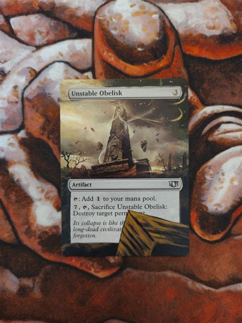 Magic The Gathering Unstable Obelisk Hand Painted Unique Custom Mtg