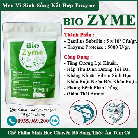 Men Tiêu Hóa Cho Cá Tôm Chó Mèo Bio Zyme Bổ Sung Hàng Tỷ Lợi Khuẩn Tăng Cường Hấp Thu Dinh