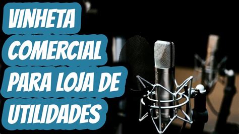 Vinheta para loja de utilidades variedades Modelo Gravação de