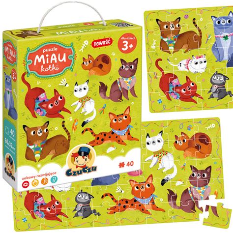 CzuCzu Puzzle Meow Cats 40 El ZA4598 Toys Puzzles Puzzles For