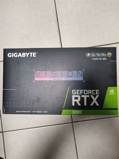 Gigabyte Geforce Rtx 3080 Vision Oc 10gb Gddr6x Graphics Card Gv
