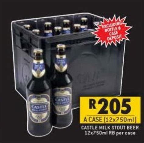 Castle Milk Stout Beer 12x750ml Offer At Shoprite Liquor