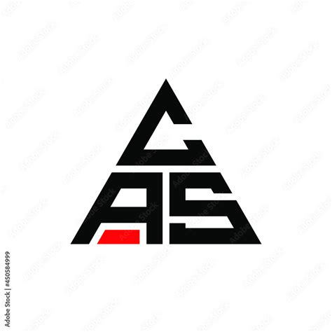 CAS triangle letter logo design with triangle shape. CAS triangle logo ...