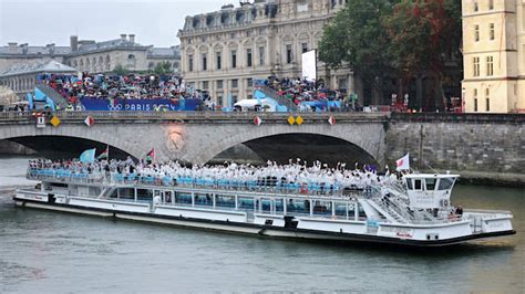 Paris Olympics River Seine Parade Of Nations Incredible Boats