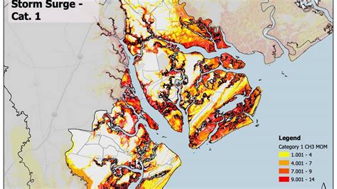 Travel Tips And Flooding Map For Storm Surge In Beaufort Co Sc