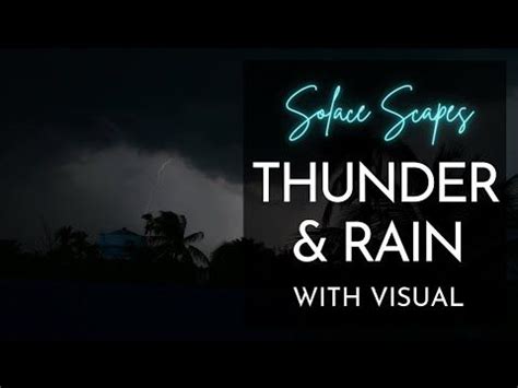 10 Hour Ambient Sound Thunder And Rain Sleep Relax Study