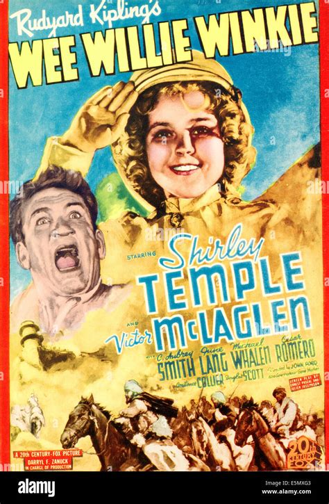 Wee Willie Winkie Póster De Arte Desde La Izquierda Victor Mclaglen Shirley Temple De 1937