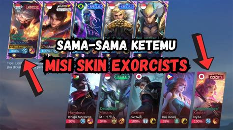 Seru Seruan Bareng Musuh Yang Lagi Misi Skin Exorcists Mobile Legends