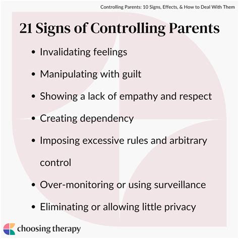 Signs Of Controlling Parents How To Deal In Adulthood