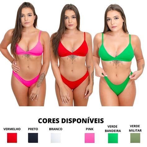 Califórnia Brasil Moda Praia biquinis fixo biquini top fixo tropical