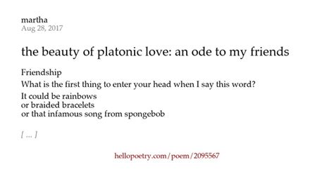 The Beauty Of Platonic Love An Ode To My Friends By Martha Hello Poetry