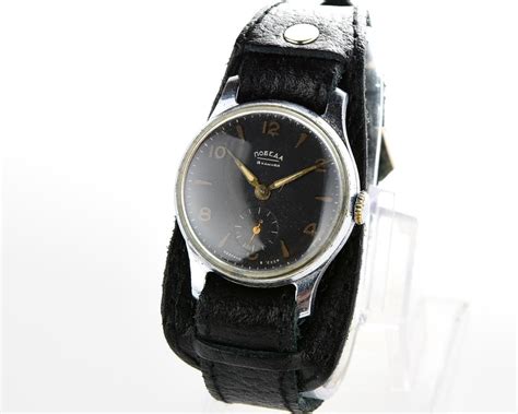 Vintage soviet mechanical POBEDA wrist watch, 2MChZ from 3rd quarter of ...
