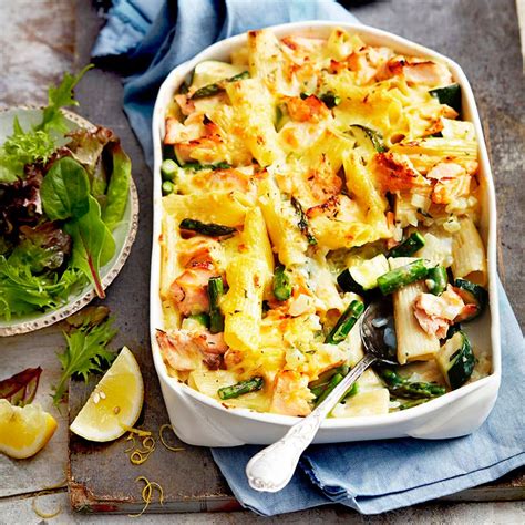 Salmon And Asparagus Pasta Bake Healthy Recipe Ww Australia