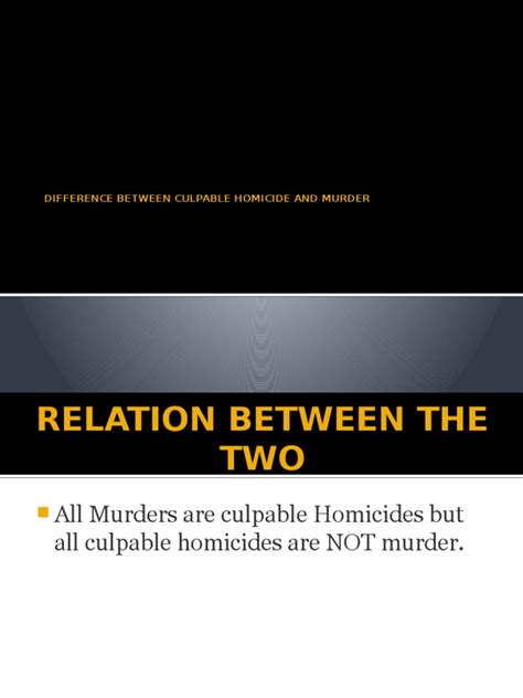 Difference Between Culpable Homicide And Murder Pdf Intention