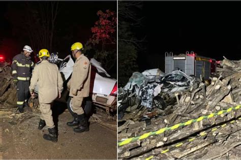 Grave Acidente Entre Carro E Caminh O Deixa Cinco Mortos Na Go