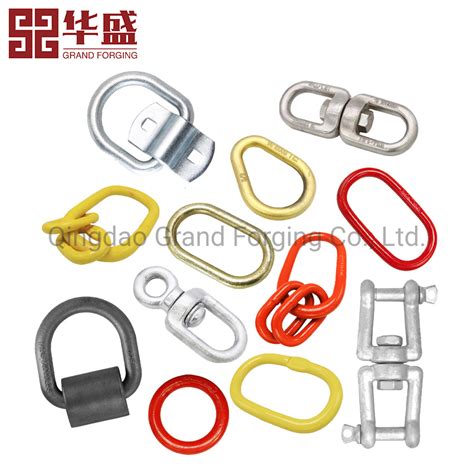 Heavy Duty Rigging Hardware Polished Double Eye Swivel Swivel Rings