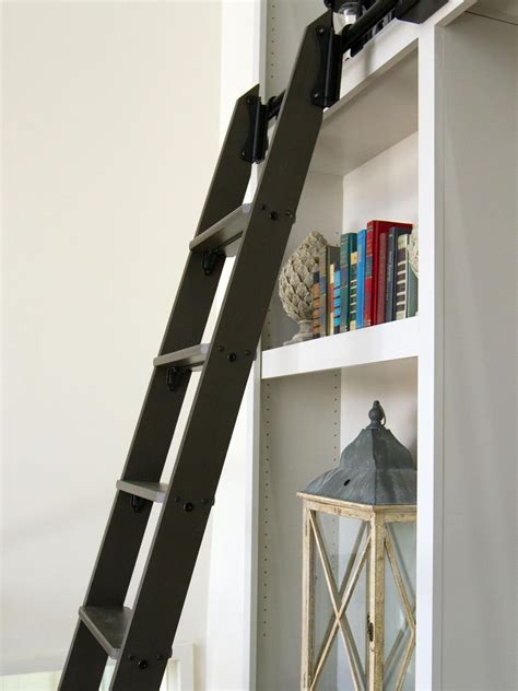 15 Inspirations Sliding Library Ladder