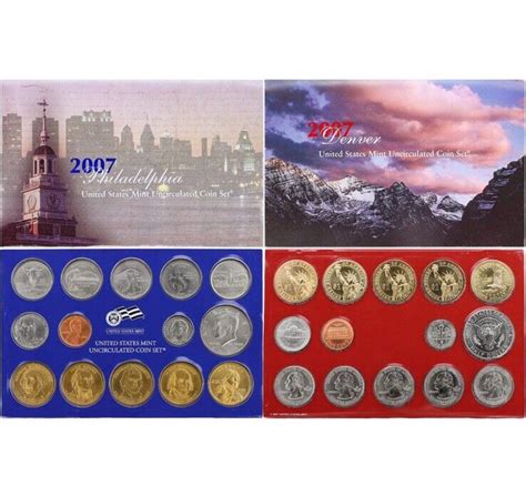 2007 Mint Set Original Plastic 28 Brilliant Uncirculated US Coins BU EBay