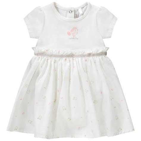 Robe Body 2 En 1 Bi Matière Imprimé Oiseaux Pour Bébé Fille Orchestra