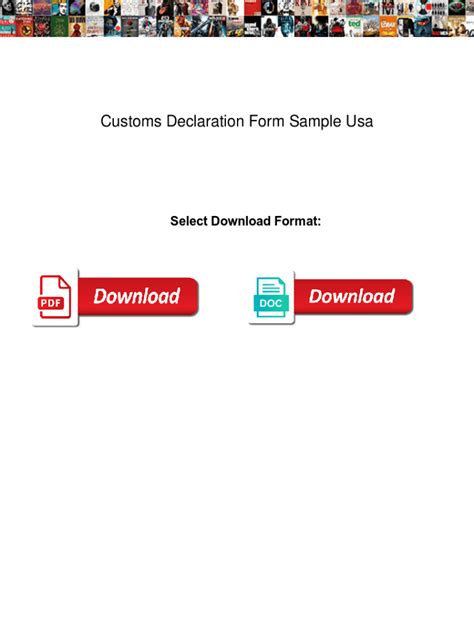 Fillable Online Customs Declaration Form Sample Usa Customs Declaration Form Sample Usa Common