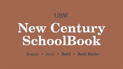 Century Schoolbook Font - Free Fonts