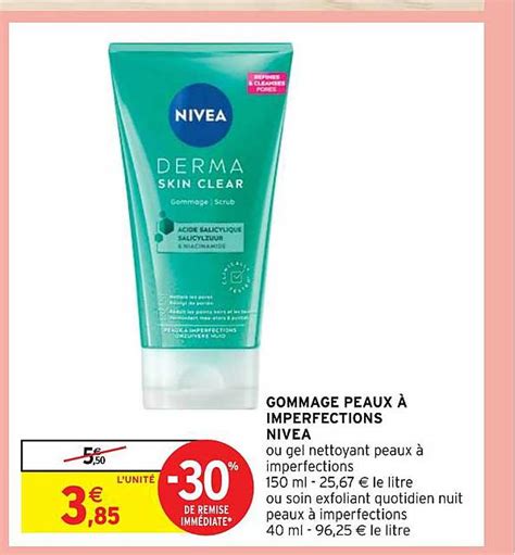 Promo Gommage Peaux à Imperfections Nivea chez Intermarché iCatalogue fr