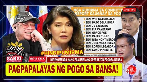 Omg Eto Ang Nangyari Sa Senado Sen Imee Bakit Hindi Pumirma Banat