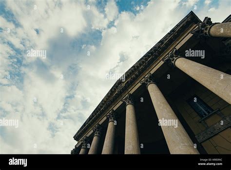 Ancient Temple With Columns Stock Photo Alamy