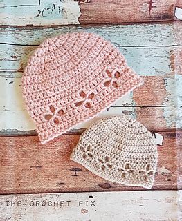 Ravelry Vintage Vibes Baby Beanie Pattern By The Crochet Fix