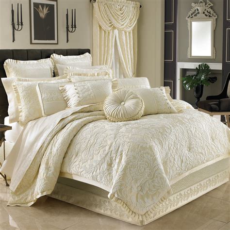 Marquis Ivory 4 Piece Comforter Set By J Queen Latest Bedding