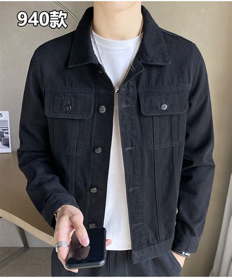 Spring And Autumn Black Denim Jacket Male Korean Version Spring Men S