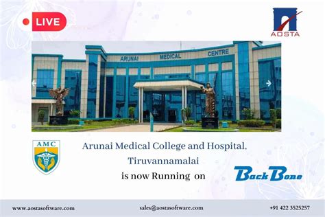 Arunai Medical College And Hospital Is Now Running On Backbone His