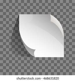 New White Page Curl On Blank Stock Vector Royalty Free