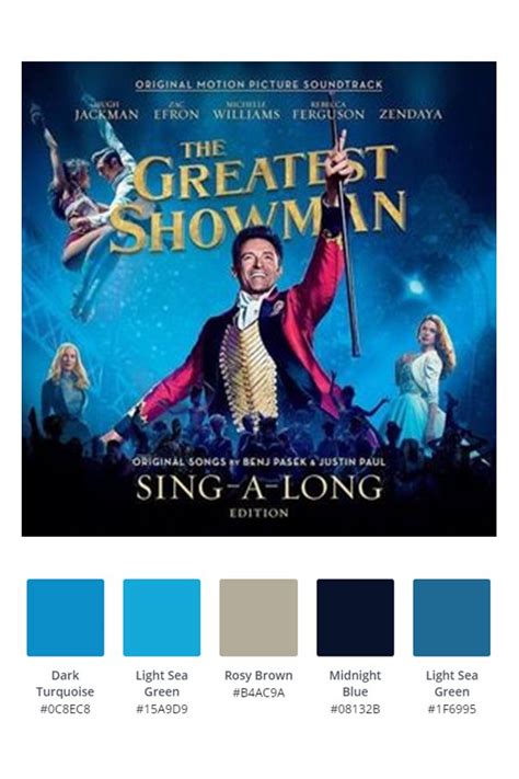 The Greatest Showman Cover Color Palette Paleta De Colores