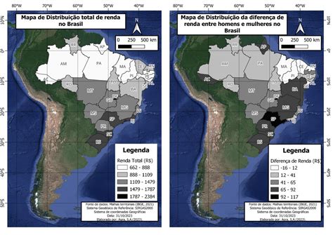 Mapa de distribuição de renda no Brasil Spatialnode