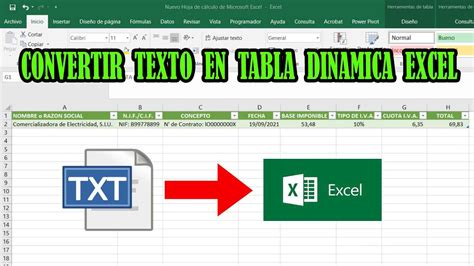 Pasar TEXTO A TABLA EXCEL Con POWER QUERY Transponer Fusionar Y Mover