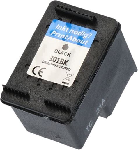 Printabout Huismerk Inktcartridge Ch Ee Zwart Geschikt Voor Hp