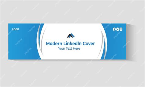 Premium Vector Vector Linkedin Cover Design Template