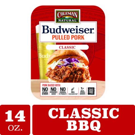 Coleman Natural Foods Budweiser Pulled Pork In Classic Bbq Sauce