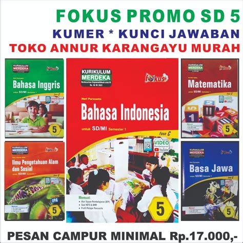 Jual Rujixop FOKUS PROMO LKS FOKUS PAD 5 SD Kunci Jawaban FOKUS Kelas