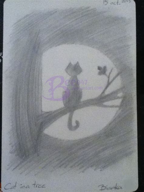 Cat in a tree by Bee047 on DeviantArt